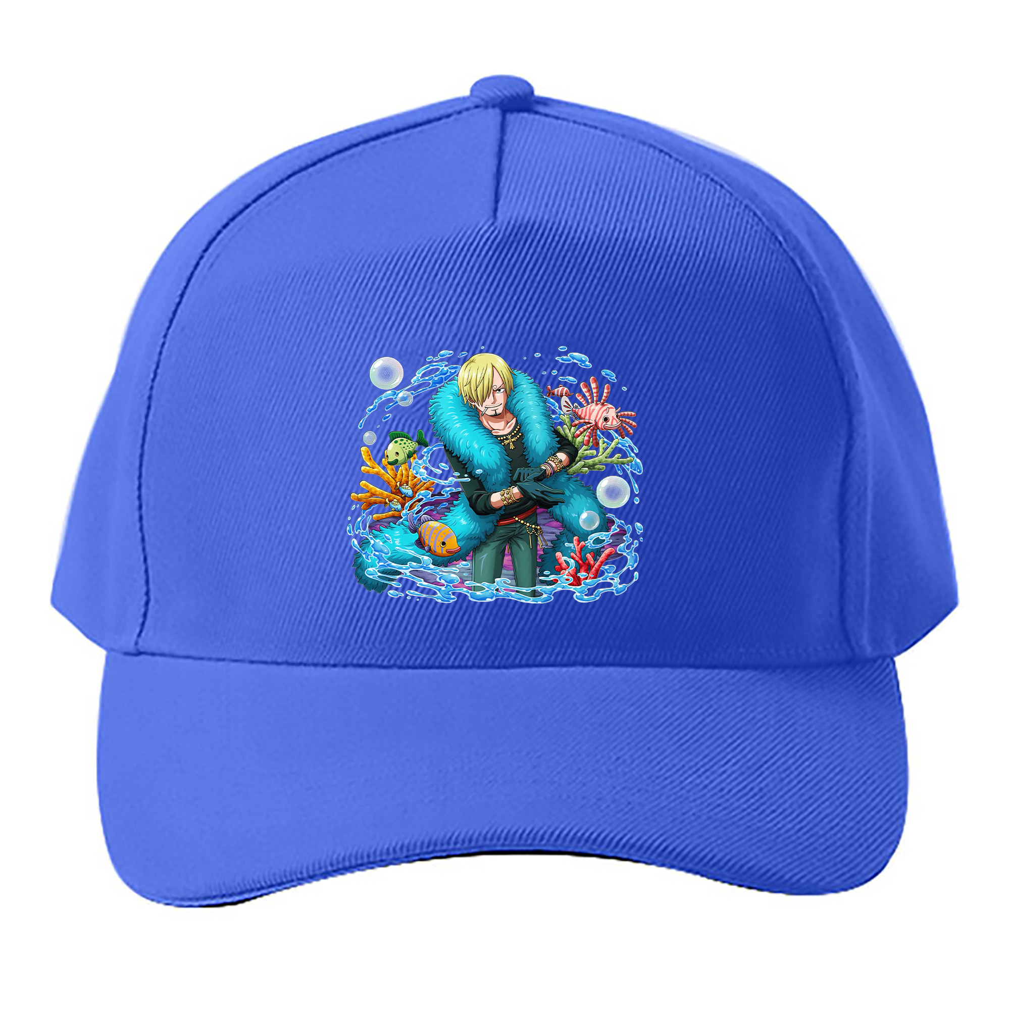 （画像用） ワンピース サンジ ONE PIECE Sanji ベースボールキャップ 綿100％ 男女兼用 帽子 スポーツ